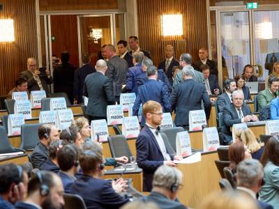  neviđeni skandal u asutrijskom parlamentu zelenski 