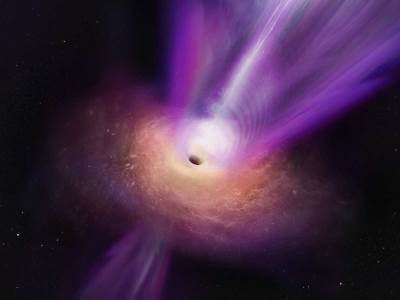   Prva slika crne rupe koja bljuje energiju u svemir. 