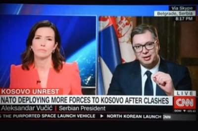  Vučić za CNN govorio o napetoj stiuaciji na Kosovu 