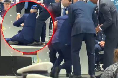  Džo Bajden pao na pozornici 