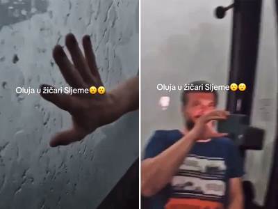  Zarobljeni u žičari a napolju oluja 