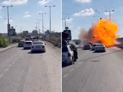  Izrel bombardovao kolonu Palestinaca 