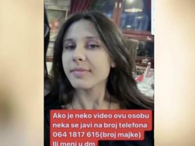  U Beogradu nestala djevojka a njen telefon se javljaj nepoznata osoba 