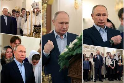   Vladimir Putin je noćas prisustvovao božićnoj liturgiji 