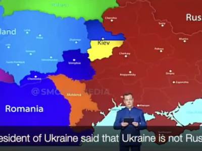  Dmitrij Medvedev  izjavio da se ruske trupe neće zaustaviti dok ne zauzmu skoro cijelu Ukrajinu 