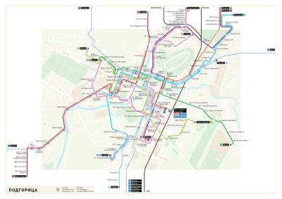  Podgorica dobila mapu gradskog prevoza kakvu imaju najrazvijeniji gradovi 