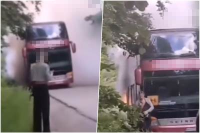  Ugašen požar na autobusu kod Vrnjačke Banje 