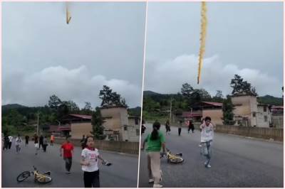  Ostatak kineske letjelice pao u selo i izazvao paniku među mještanima 