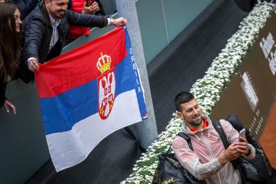  Novak Đoković stao je pred kamere poslije pobjede protiv Alekseja Popirina. 
