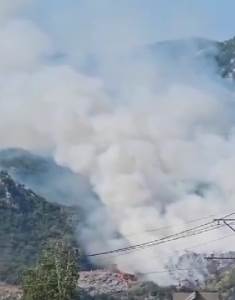  Požar na deponiji u Nikšiću 