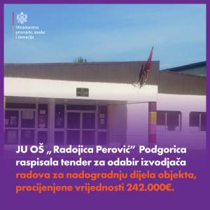  konkurs za nadogradnju oš radojica perović 