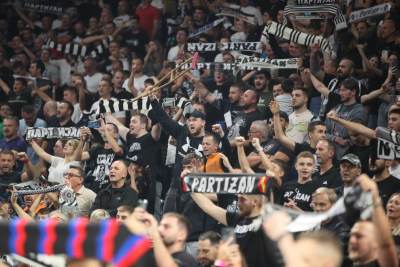  ABA liga kaznila Partizan zbog uvreda navijača: Crno-bijeli da plate 800 eura 