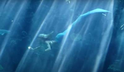 Devojku obučenu kao sirenu u akvarijumu napala džinovska riba   Devojku obučenu kao sirenu u akvarijumu napala džinovska riba