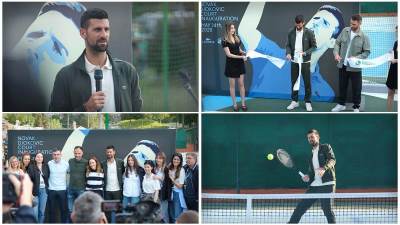  Novak Đoković otvorio teniski teren u Beogradu 