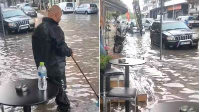  Grčka na udaru strašnog nevremena: Oluja poplavila Solun, na Halkidikiju ogromni talasi (Video) 