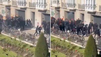  U Španiji održan miting podrške fašističkom lideru: Izbili žestoki sukobi, uhapšeno 17 osoba 