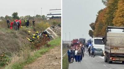  Kakvo je stanje 39 povrijeđenih u nesreći kod Sremske Mitrovice: 3 osobe poginule nakon prevrtanja a 