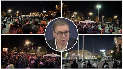  "Pozivam građane na mir i uzdržanost": Vučić se oglasio o haosu ispred Narodne skupštine 