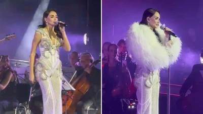  Emina Jahović se zahvalila pa se skinula i zapalila masu na koncertu 