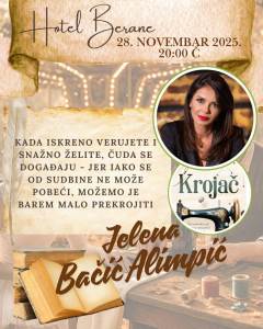  Toplo književno-muzičko veče u Beranama: Promocija "Krojača" Jelene Bačić Alimpić 