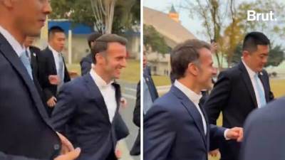  Makron bježao od obezbjeđenja 