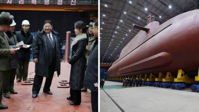  Sjeverna Koreja se naoružava do zuba: Kim Džong Un sa ćerkom obišao novu nuklearnu podmornicu, nadgl 