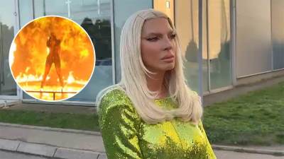  Jelena Karleuša zapalila studio Granda od 400000 e, plamen joj uhvatio kosu 
