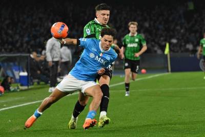  Tarik Muharemović i Vergara na utakmici Napoli Sasuolo 