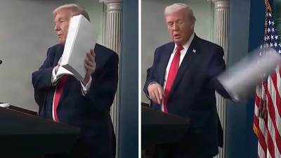  Trenutak sa Trampove konferencije za štampu mnogima privukao pažnju  