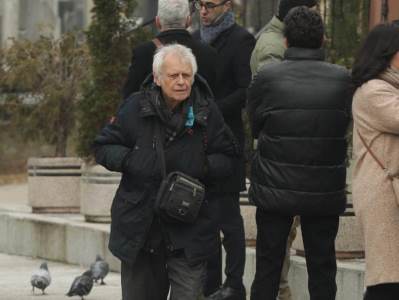   Branko Kockica i dečko voditeljke Slagalice na sahrani Mike Aleksića 