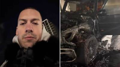  Baka Prase snimao oglas pored zapaljenog automobila 