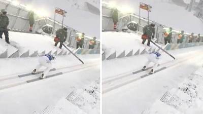  Strašna scena na olimpijskoj skakaonici 