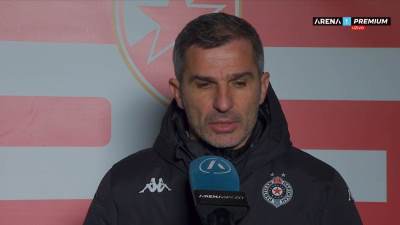  Prva reakcija Stojakovića posle poraza u derbiju 