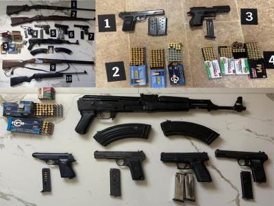   Zaplijenjeno 11 komada oružja uključujući automatsku pušku i 415 komada municije 
