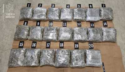  Na Dobrakovu zaplijenjeno 21 kg marihuane: Zećanin uhapšen na granici 