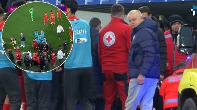  Dramatičan trenutak u Osijeku: Turski trener se srušio pored terena, odmah prevezen u bolnicu 