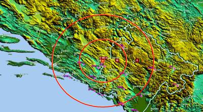  Zemljotres u Bosni i Hercegovini, osjetio se i u Crnoj Gori 