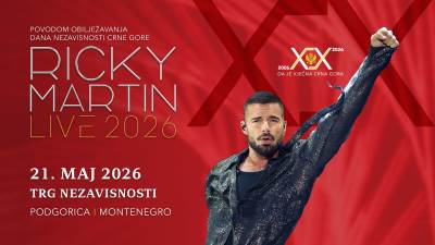  Koncert Riki Martina u Podgorici 21. Maja povodom 20 godina od obnove nezavisnosti 