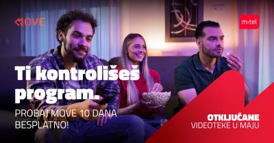  MTEL AKCIJA: OTKLJUČANE VIDEOTEKE DO KRAJA MAJA I BESPLATAN PRISTUP MOVE PLATFORMI 10 DANA! 