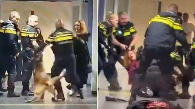  Šokantan snimak iz prihvatnog centra: Policajci vukli trudnicu po podu hodnika tokom hapšenja  