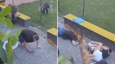  Majka tijelom zaštitila dijete od eksplozije: Uznemirujući snimak bombardovanja grada u Ukrajini (Vi 