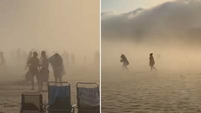  Panika na evropskoj plaži: Enbata napravila haos, zabilježeni dramatični snimci 