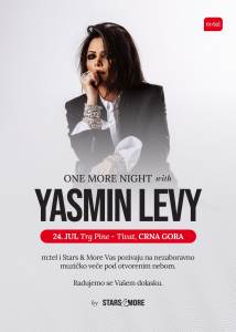  Svjetska muzička diva Yasmin Levy ponovo u Crnoj Gori! MTEL i Stars & More vas pozivaju na nezaborav 