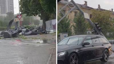  Apokaliptične scene u Skoplju: Vjetar čupao drveće, nosio krovove i rušio semafore, 15 ljudi povrije 