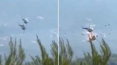  Stravičan sudar 2 helikoptera tokom gašenja požara u Grčkoj: Ima mrtvih, snimljen trenutak nesreće (Video) 