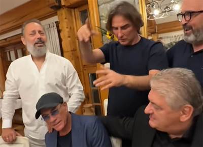 Željko Mitrović sa Van Damom i Tonijem Bijelićem lumpuje u kafani 