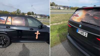  Njemac vozio "BMW" sa ruskom zastavom i krstom u Hrvatskoj 