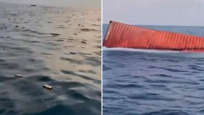  U more upalo 2.500 kontejnera punih telefona i luksuznih parfema: Ljudi se otimaju da izvuku blago (Video) 