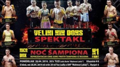  “Noć šampiona“ u kik-boksu 